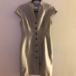 Calvin Klein button-front dress